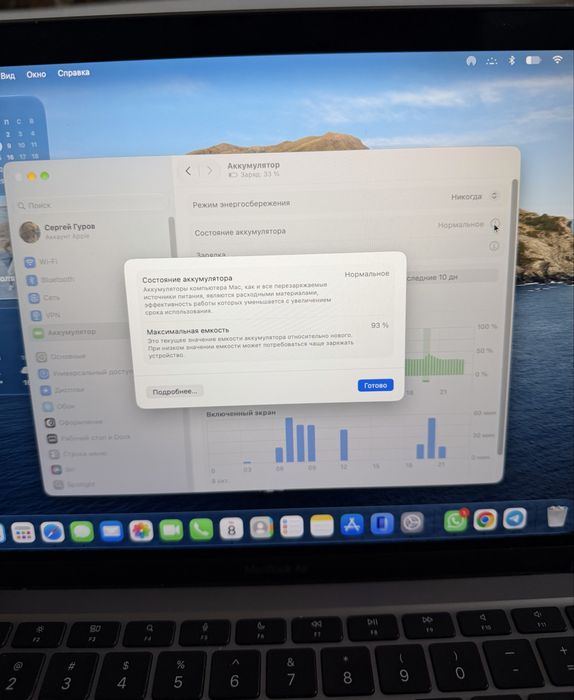 Macbook air m1 256 гб
