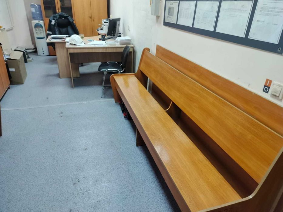 Деревянные скамейки со спинкой б/у