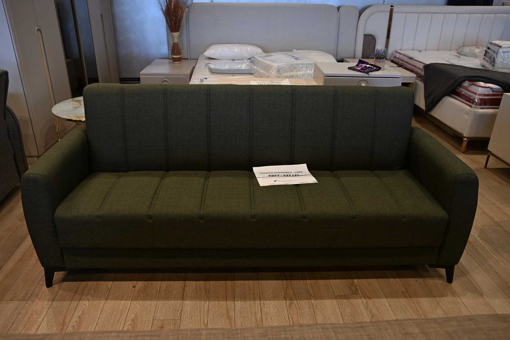 Canapea extensibilă Paris, 208X79X85, funcție pat 100×180 cm, sistem click-clack, arcuri Bonell, spațiu de depozitare. Mobila Mega