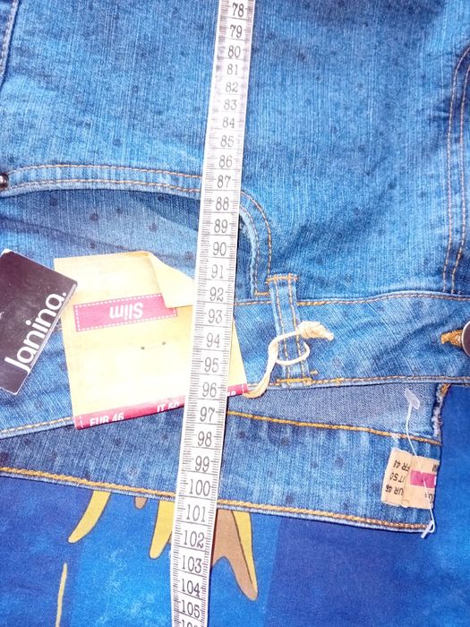 Нови дънки, голям размер, с нежни капчици