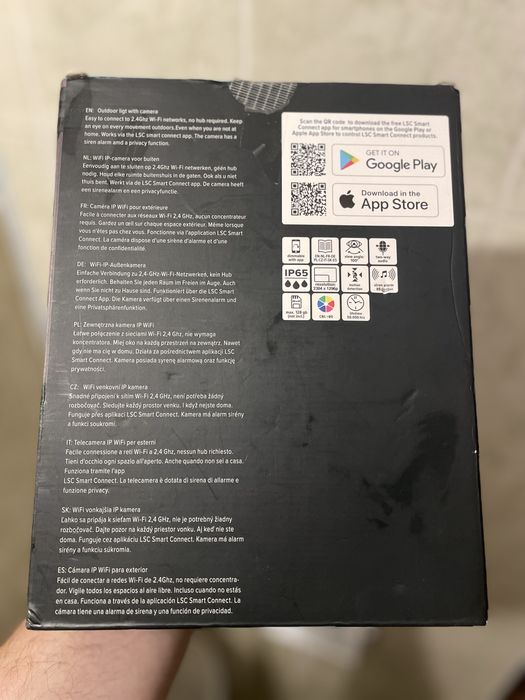 Smart outdoor camera with light