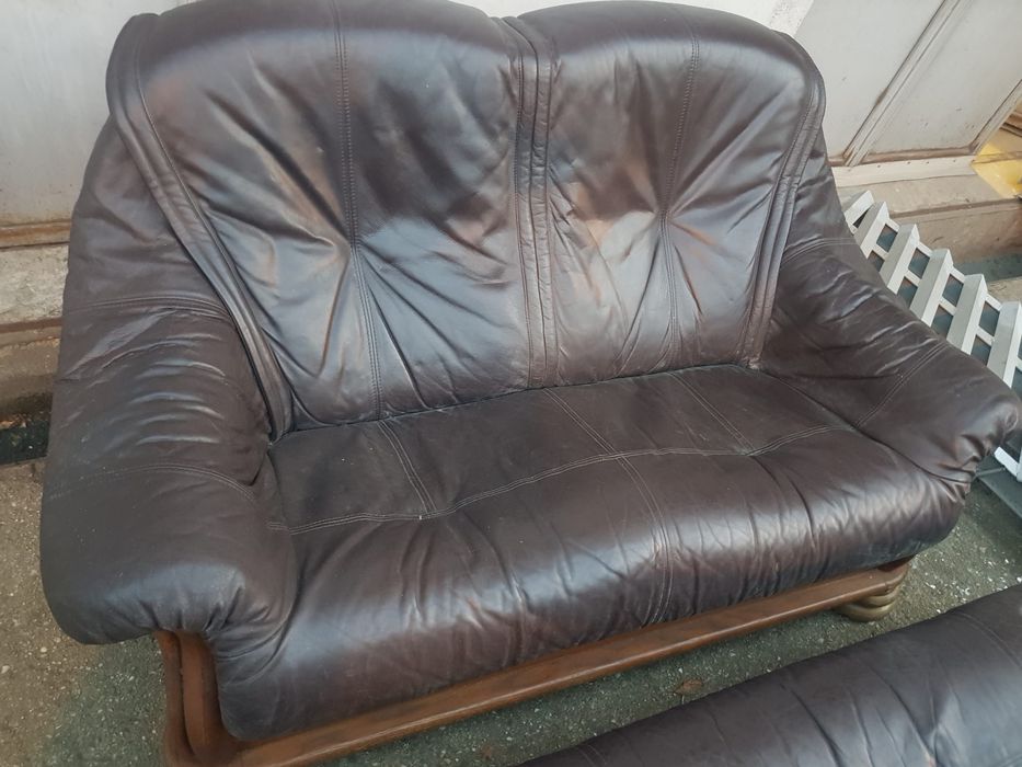 Set canapele piele naturala (3/2/1 locuri)