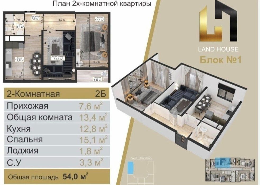 Аренда 2 ком Панельный