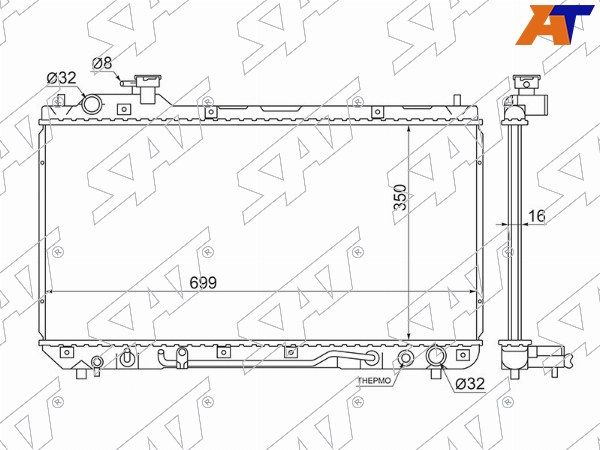 Радиатор Toyota Rav 4