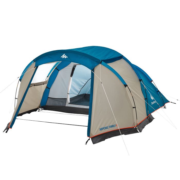 Cort camping 4 Persoane 1 Cameră - produs resigilat Decathlon