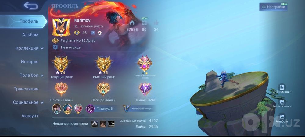 Mobile legends sotiladi