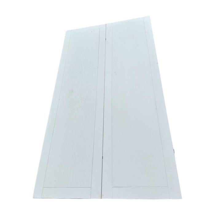 Birou alb din lemn masiv; Banc de lucru cu glisiera si sertare; Masa