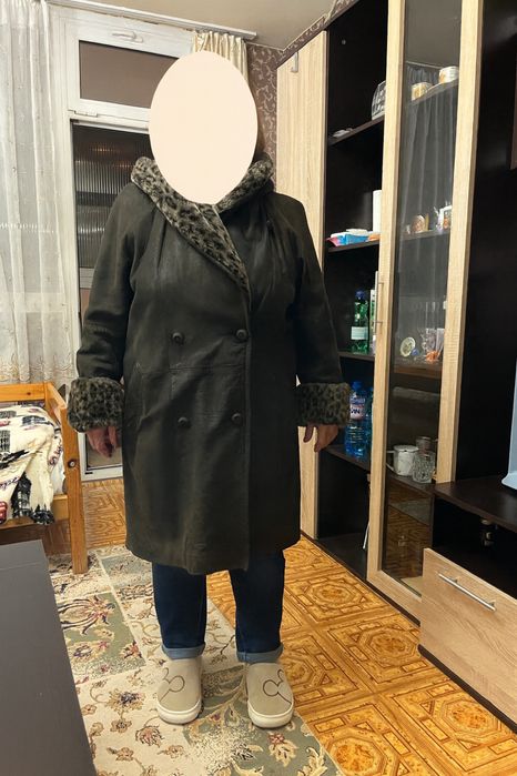 Дамска кожена шуба