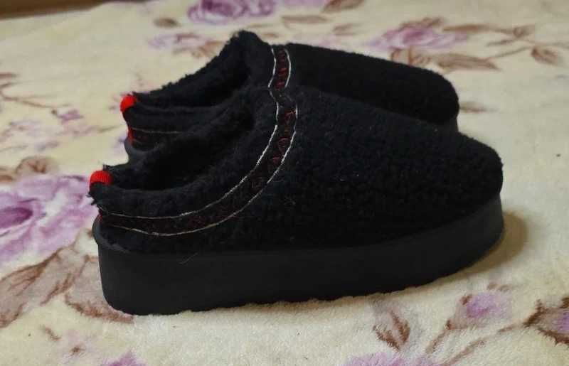 Papuci blana cu platforma