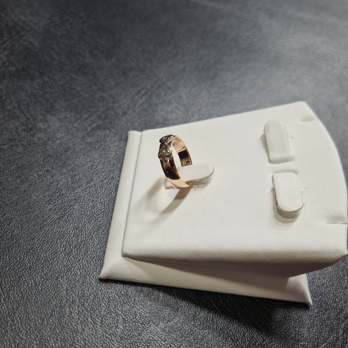 Кольцо Золотое Обручалка с Бриллиантами