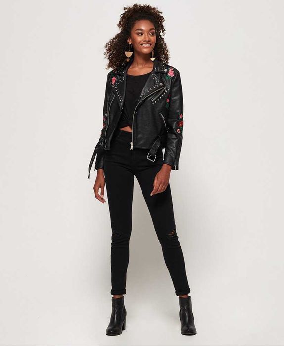 Куртка женская Superdry Georgia Studded Biker Jacket! Новая с бирками!