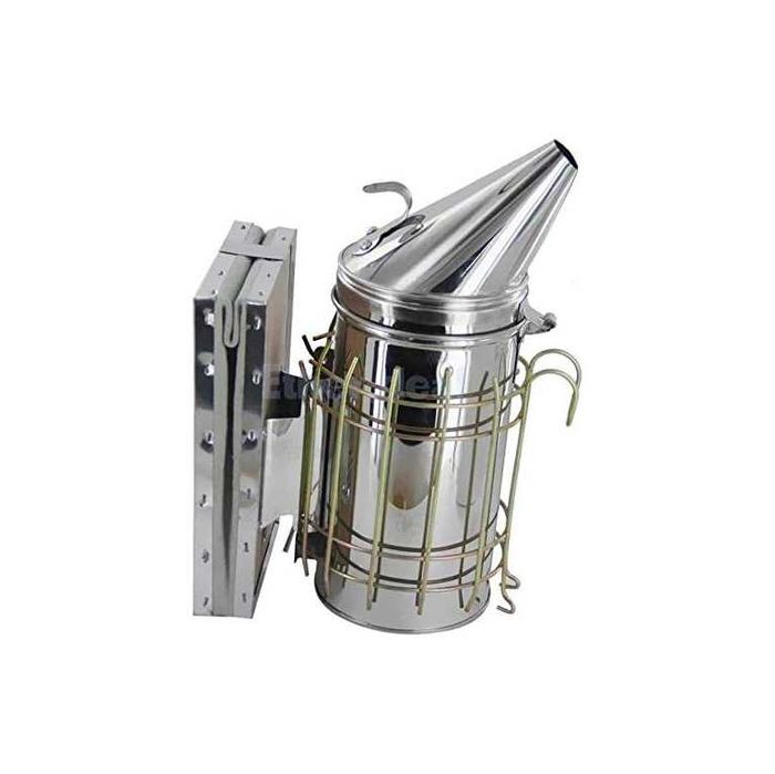 Пушилка пчели с телешка кожа и галванизирано желязо Размер М пчели мед