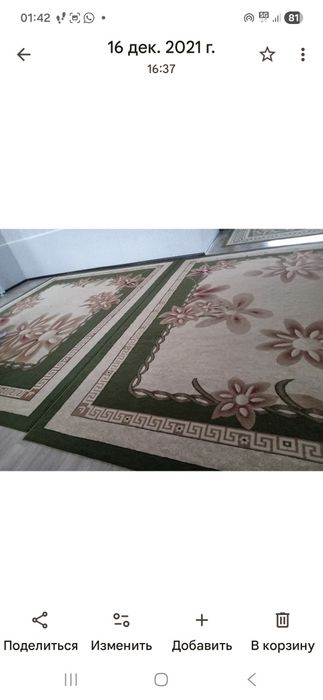 Қалың кілемдер 2пары