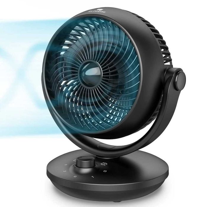 Ventilator de masă silențios 28dB cu recirculare 70° Oscilație