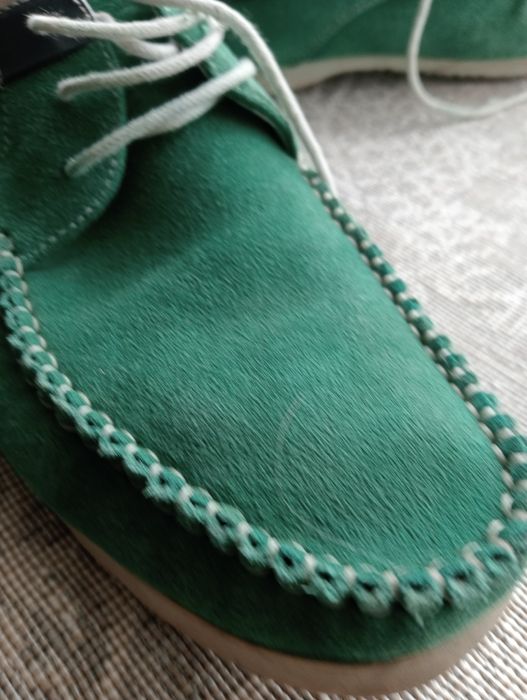 Мокасины кожаные нубук