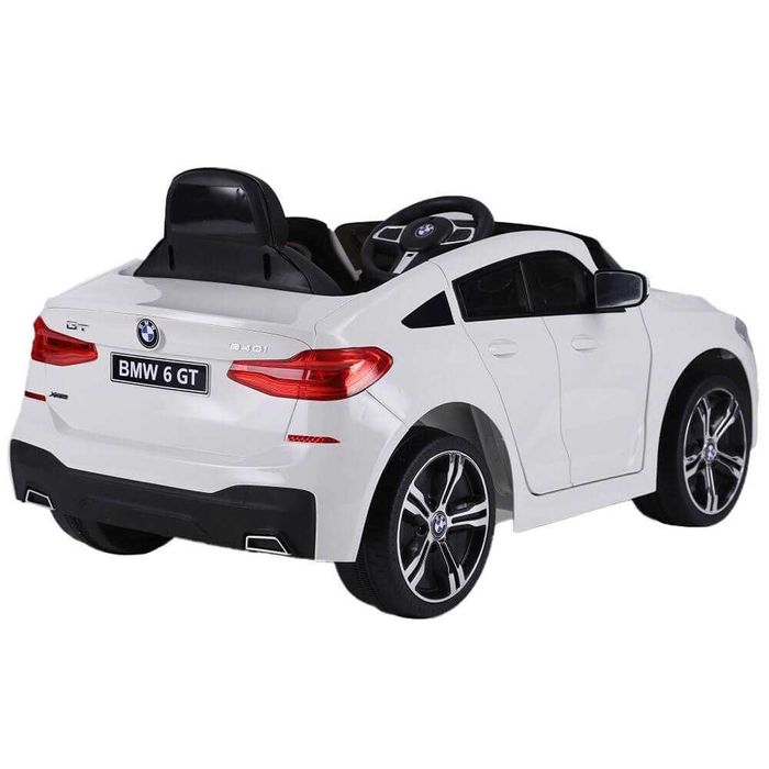 Masinuta electricaBMW seria 6GT alba,CADOU:NR AUTO PERSONALIZAT