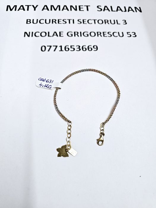 Vand bratara din aur 14 k 4.12 cod 631