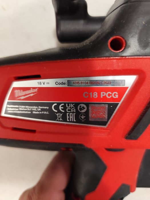 Акумулаторен пистолет за силикон полиуретан Милуоки Milwaukee C18 PCS