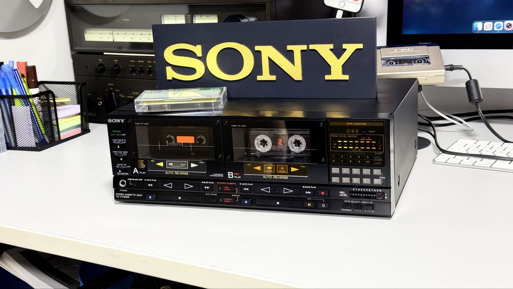 Sony TC-V710WR – Stereo Double Cassette Deck Auto Reverse | Dolby B/C | High Speed Dubbing | AMS | Made in Japan