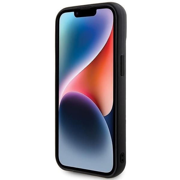 Guess guhcp15spsqsqsk iphone 15 / 14 / 13 black hardcase quilted metal