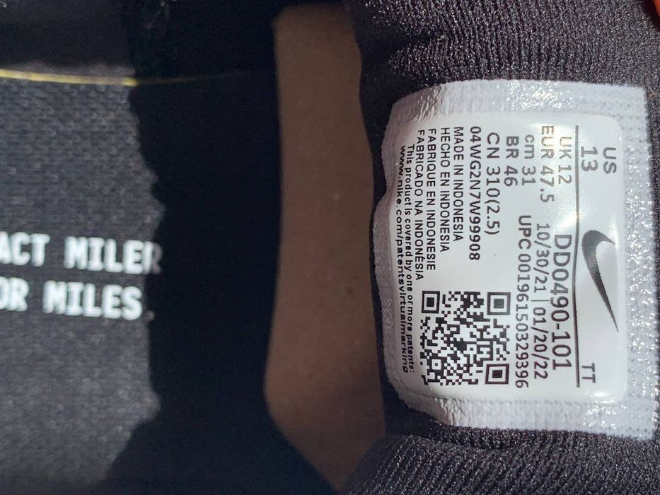 Nike React Miler 3 originali – noi, mărime 47.5