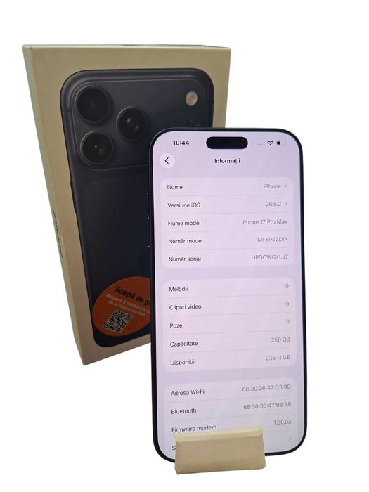 Iphone 17 Pro Max 256Gb DeepBlue / Amanet Cashbook Colentina
