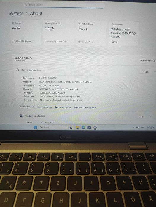 Laptop Dell Latitude 3320