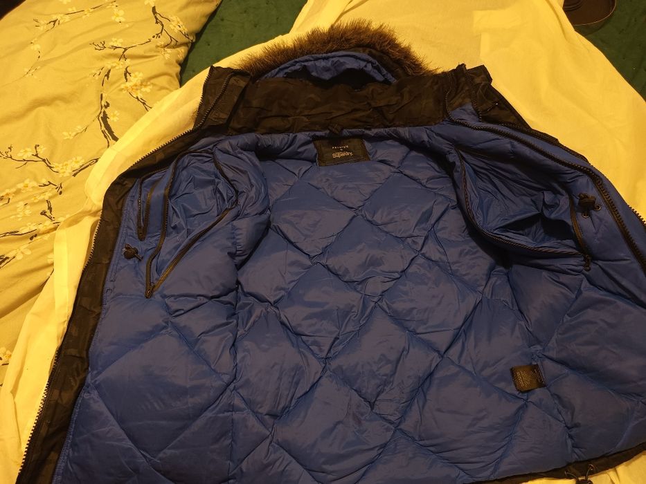 Geaca superdry idris  premiumfoarte groasa impermeabila cu puf M