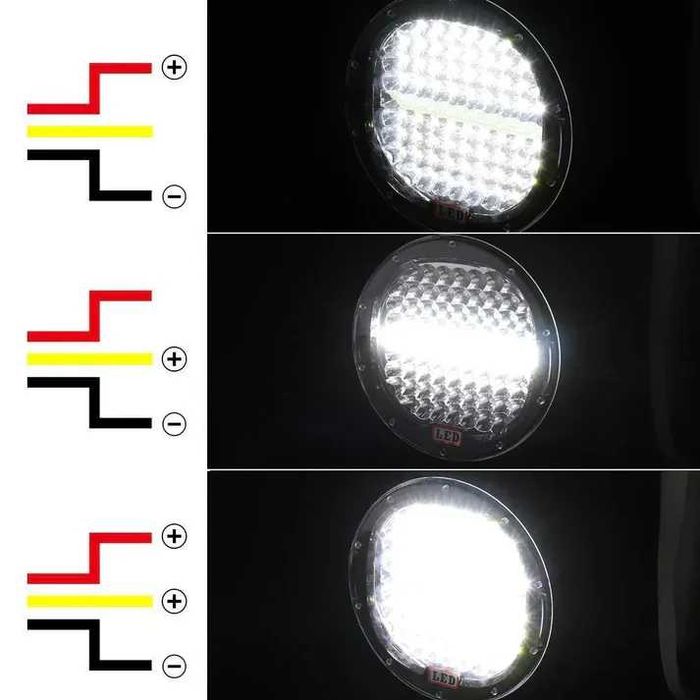 Мощен халоген 384W LED ФАР 9″ за джипове камиони 9-30V