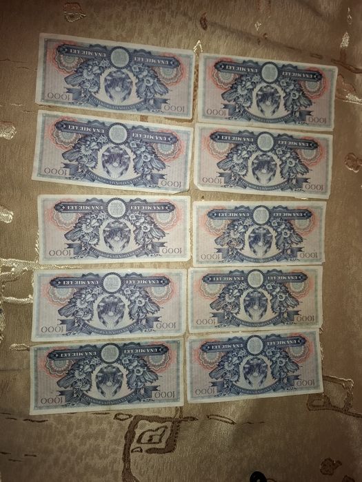 Vând  bacnote  1000lei