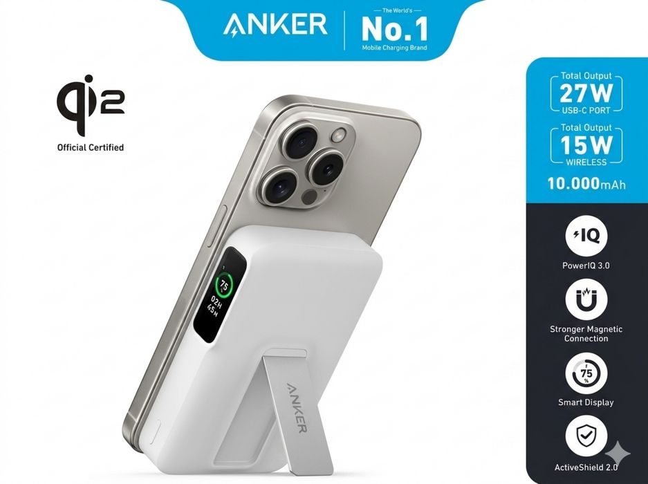Anker MagGo Power Bank Slim 10000mAh 30W. Есть доставка
