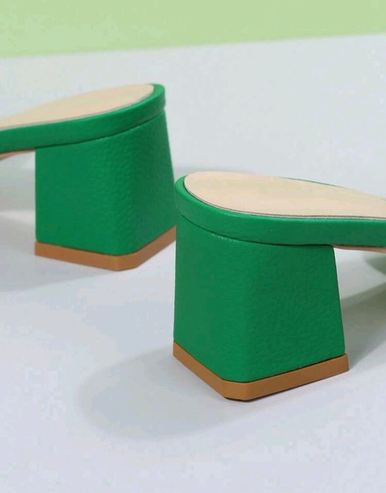 Чехли в зелено на ток