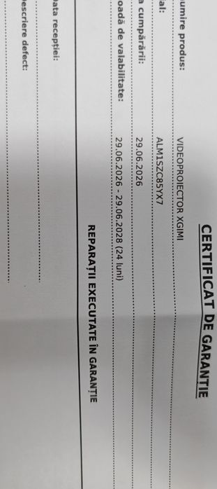 Videoproiector XGIMI Vibe One Battery licență Netflix