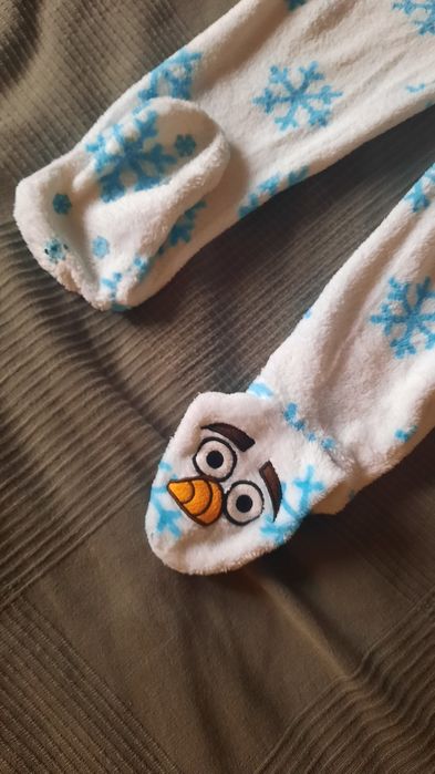 Salopeta copii, pufoasa OLAF marimea 116