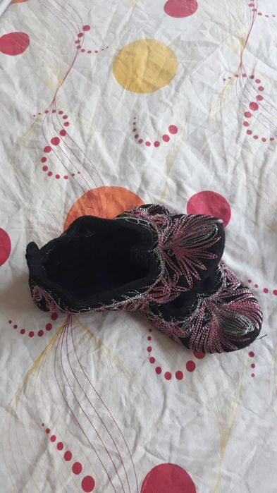 Родопски пантофи сребристо или сребристо с розово