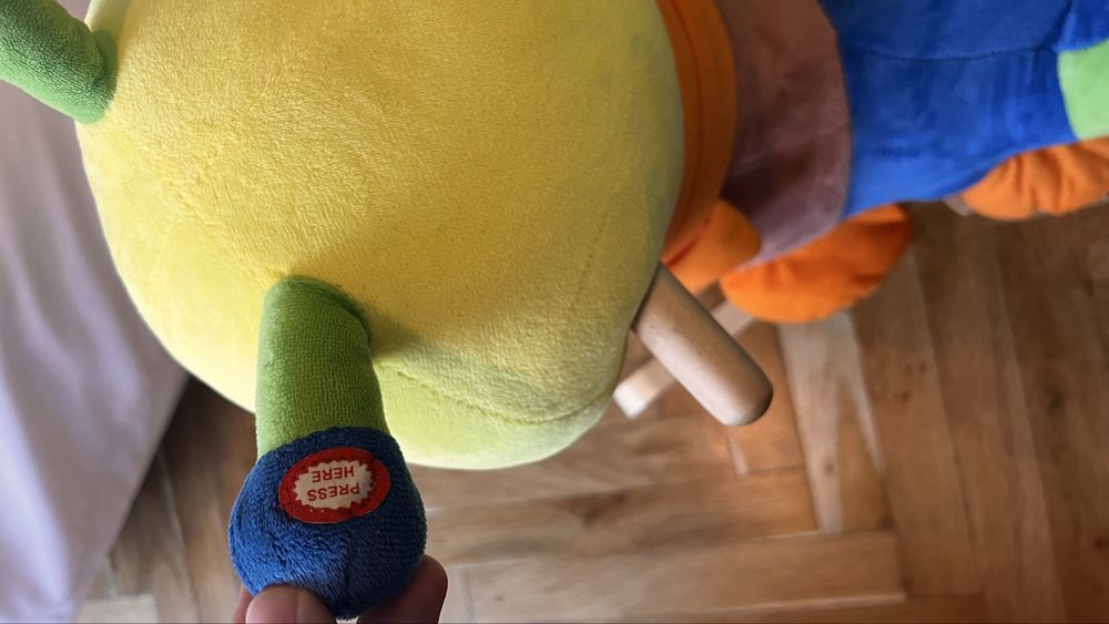 Масивна електрическа дървена играчка за люлене - като НОВА