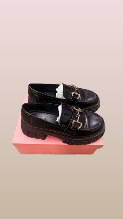 JOSINY лоферы чёрные (минималистичные)