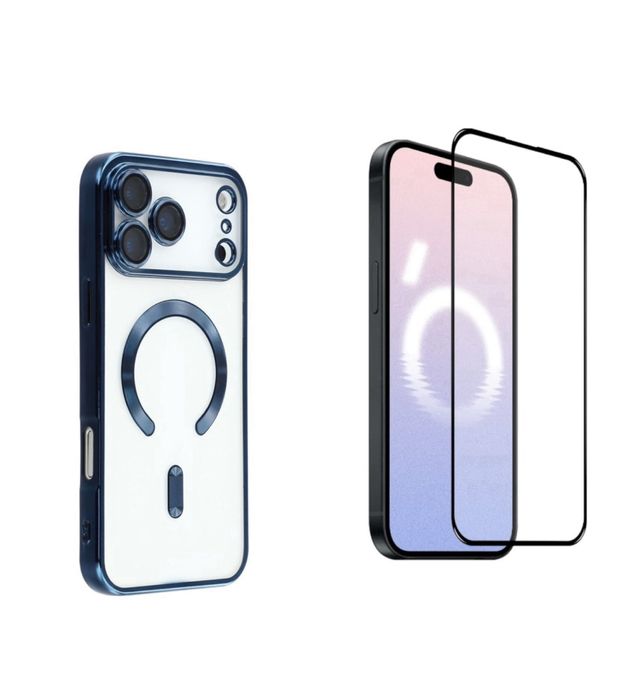 Iphone 17 17 AIR PRO 17 PRO MAX Husa Cercle Clear + Folie Sticla Esd
