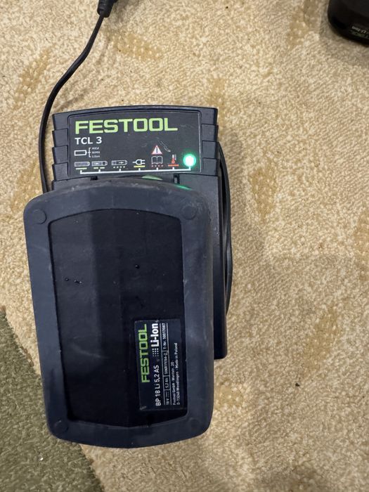 Incarcator Festool Tcl3 + 2 acumulatori 5.2 ah, BP 18 LI si BPC 18 LI