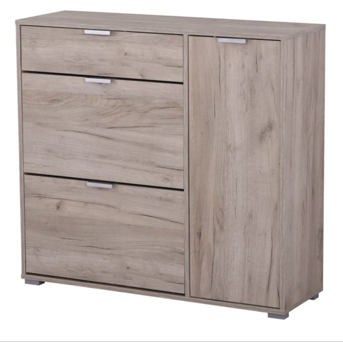 Pantofar Arco 2, PAL, stejar gri, 102 x 33 x 94.5 cm