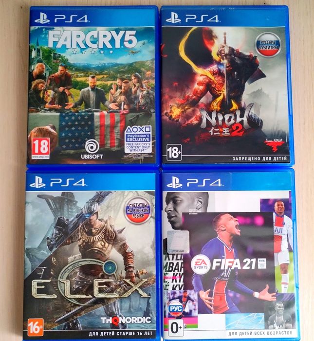 Игры на ps4 почти новые