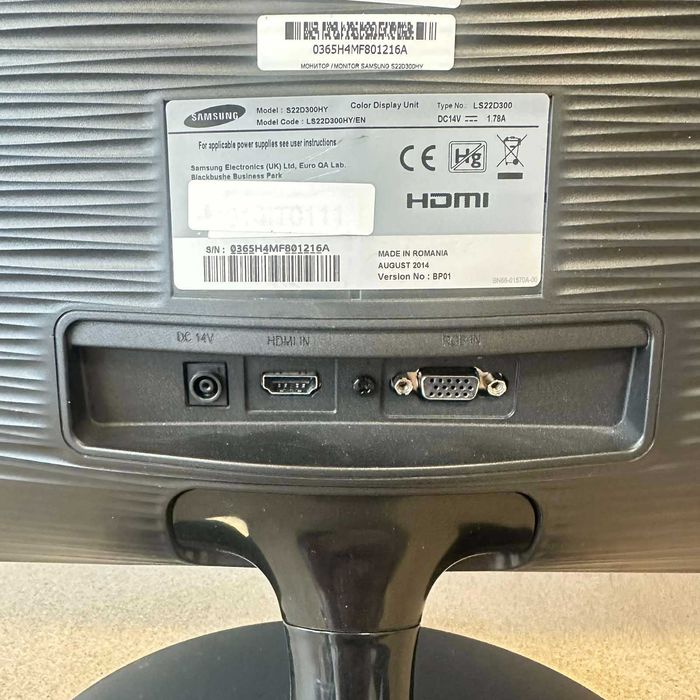 • Промо: Монитор Samsung S22D300HY 22" (1920x1080) HDMI/VGA