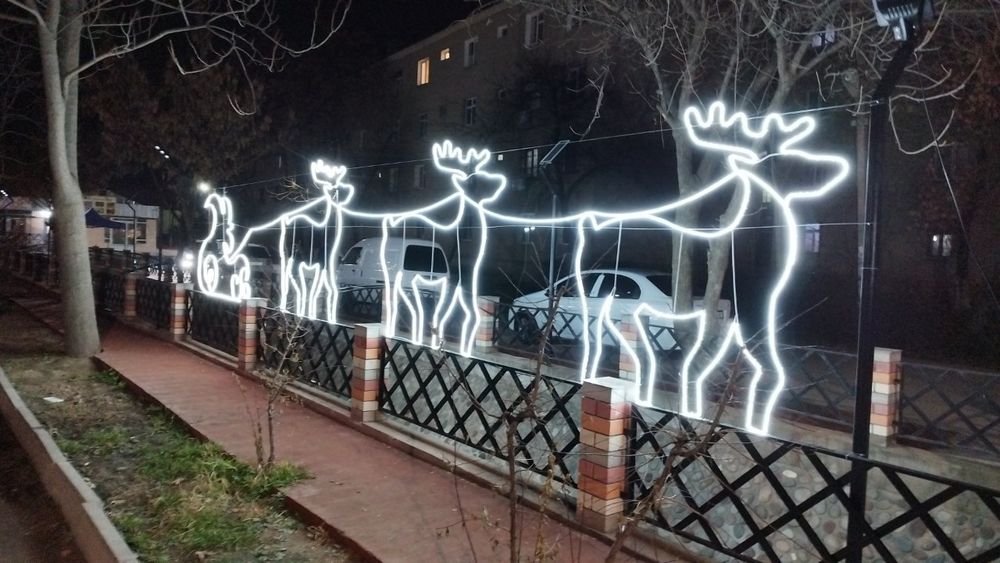 Светящиеся фигуры из неона