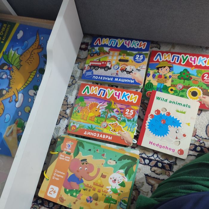 Книга с липучками, книжка пазл