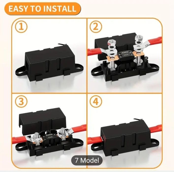 Doză și siguranță fuzibilă 100A protecție invertor pentru camion