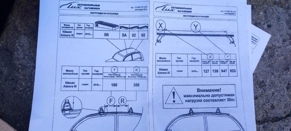 Рейлинги на Nissan Almera
