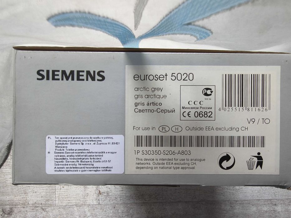 Telefon fix analogic, model Siemens Euroset 5020, gri. Nou!