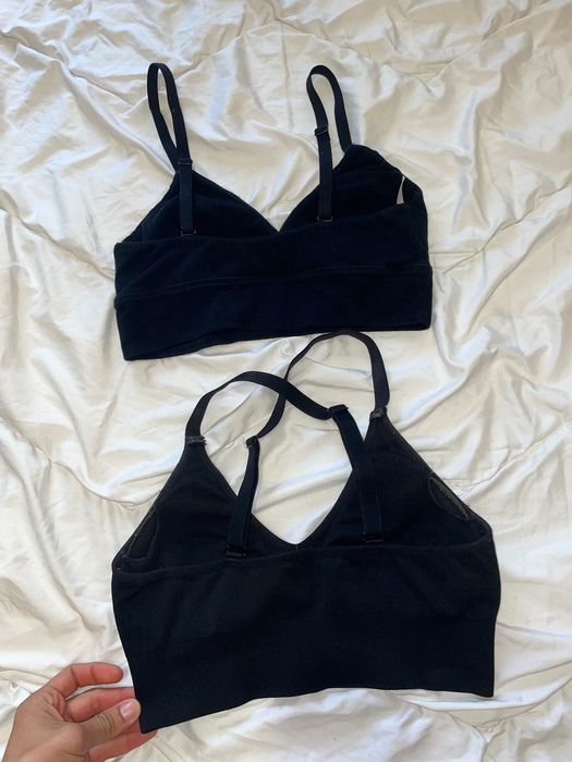 Спортно бюстие топ летен спортен комплект къси панталонки потник черно