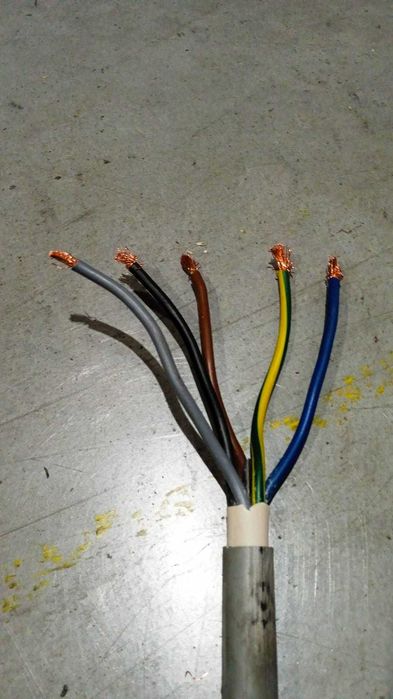 MYYM 5X4 mm2 izolatie gri.