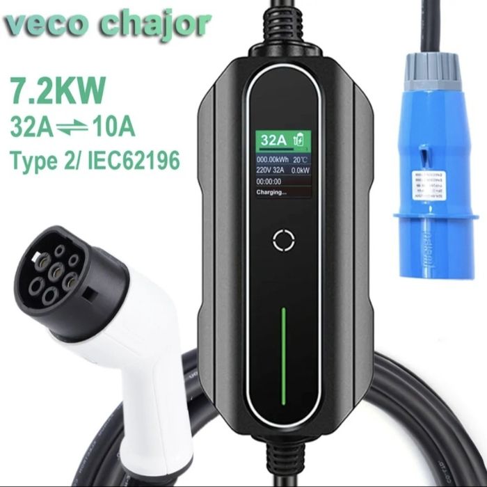 Statie de încărcare 7kw 32A monofazic tipe 2